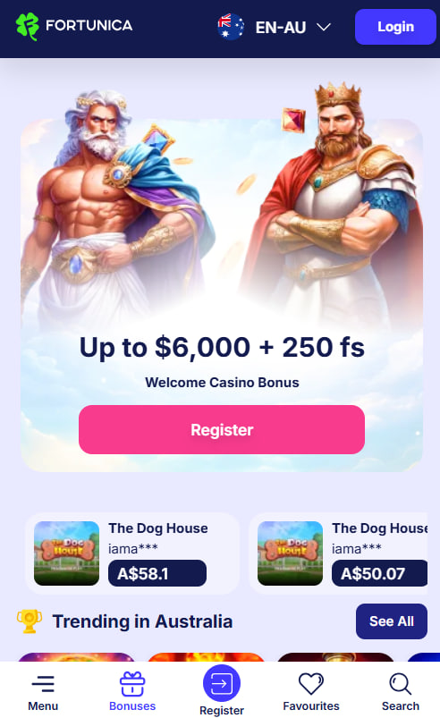 Fortunica Casino mobile