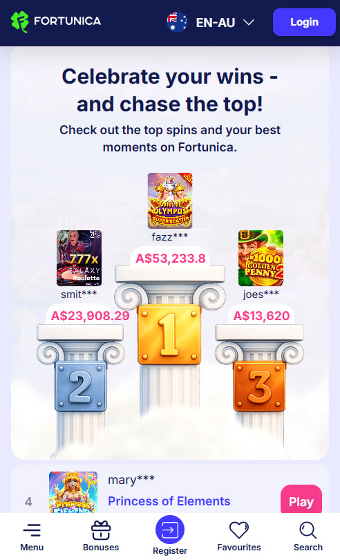 Fortunica Casino mobile